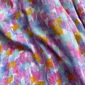 One and Half Yards Colorful Polka Dot Bamboo Cotton Jersey Knit Fabric