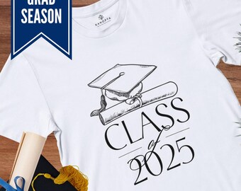 Graduation T-Shirt – Class of 2025 Shirt, Senior Graduation Gift, Grad Season Tee, Senior T-shirt. Unisex.