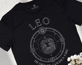 Leo Zodiac Sign T-shirt, Astrology graphic shirt, Horoscope Shirt, Leo shirt, Leo girl, Leo energy, Leo vibes. Unisex classic tee