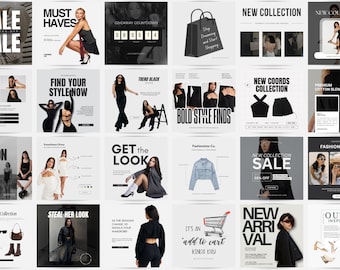 Fashion template, Fashion instagram, Fashion clothing, Clothing template, Instagram template, Boutique instagram, Instagram fashion template