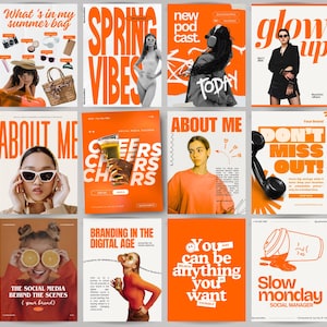 Instagram-sjabloon, Instagram-postsjabloon, vetgedrukte sjabloon, Sjablonen voor sociale media, Sjablonen voor social media-manager, Moderne sjabloon, Smm