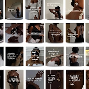 Faceless melanin, Melanin faceless, Faceless marketing, Faceless portrait, Instagram template, Digital marketing, Boss babe instagram, Mrr
