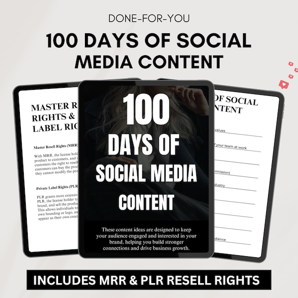 100 Faceless content ideas for faceless digital marketing, viral engaging content ideas with mrr & plr resell rights social media contents