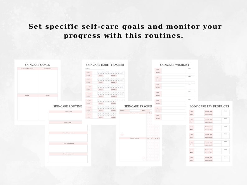Self Care Planner/ Digital Planner / Adhd Friendly / Daily Planner