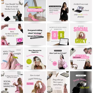 InstagramテンプレートCanva、ソーシャルメディアマネージャーテンプレート、ソーシャルメディアブランディング、ソーシャルメディアマーケティング、Canvaテンプレート、ソーシャルメディアコーチ