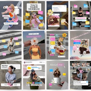 Trendy ios, Ugc-creatorsjabloon, Sjabloon voor contentcreator, Trendy Instagram-sjablonen, Canva voor contentcreator, Viraal Instagram, iOS-thema