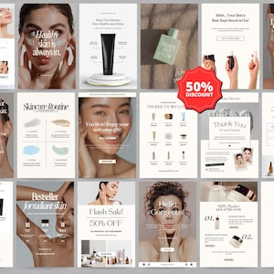 Email template, Skincare templates, Editable email templates, Canva email template, Esthetician templates, Email marketing, Newsletter