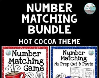 Winter Wonderland: Number Matching 1-20 Bundle with Hot Cocoa Theme