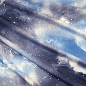 DBP Blue and White Galaxy Tie Dye by the Yard