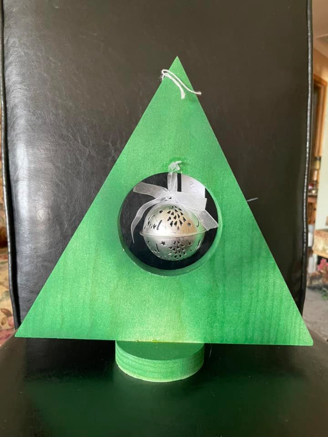 Wooden Christmas Tree With Ornament Etsy