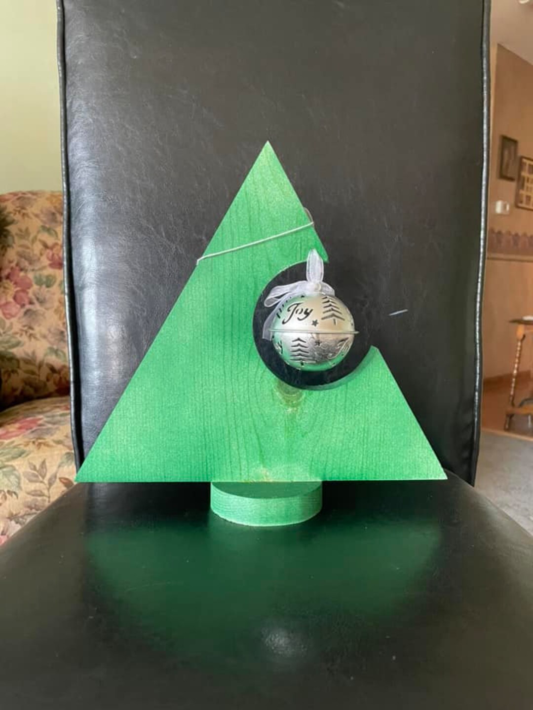 Wooden Christmas Tree With Ornament Etsy