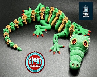 3D Printed Skeleton Crocodile
