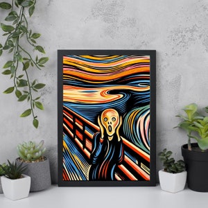 Edvard Munch print - The Scream - Edvard Munch poster | wall art | famous painting print | home decor | poster prints | A4/A3