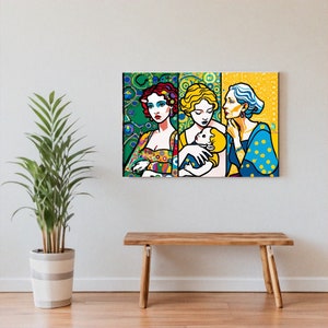 Gustav Klimt print - Three Ages of Woman - Gustav Klimt poster | wall art | famous painting print | home decor | poster prints | A4/A3