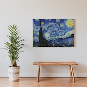 Vincent Van Gogh print - Starry Night - van Gogh poster | wall art | famous painting print | home decor | poster prints | A4/A3