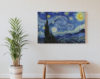 Impression Van Gogh Nuit étoilée – Art mural célèbre