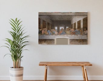 Leonardo Da Vinci | the Last Supper | Vintage Painting | Religious Art ...