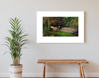Ophelia Art Print by John Everett Millais – Pre-Raphaelite Wall Decor