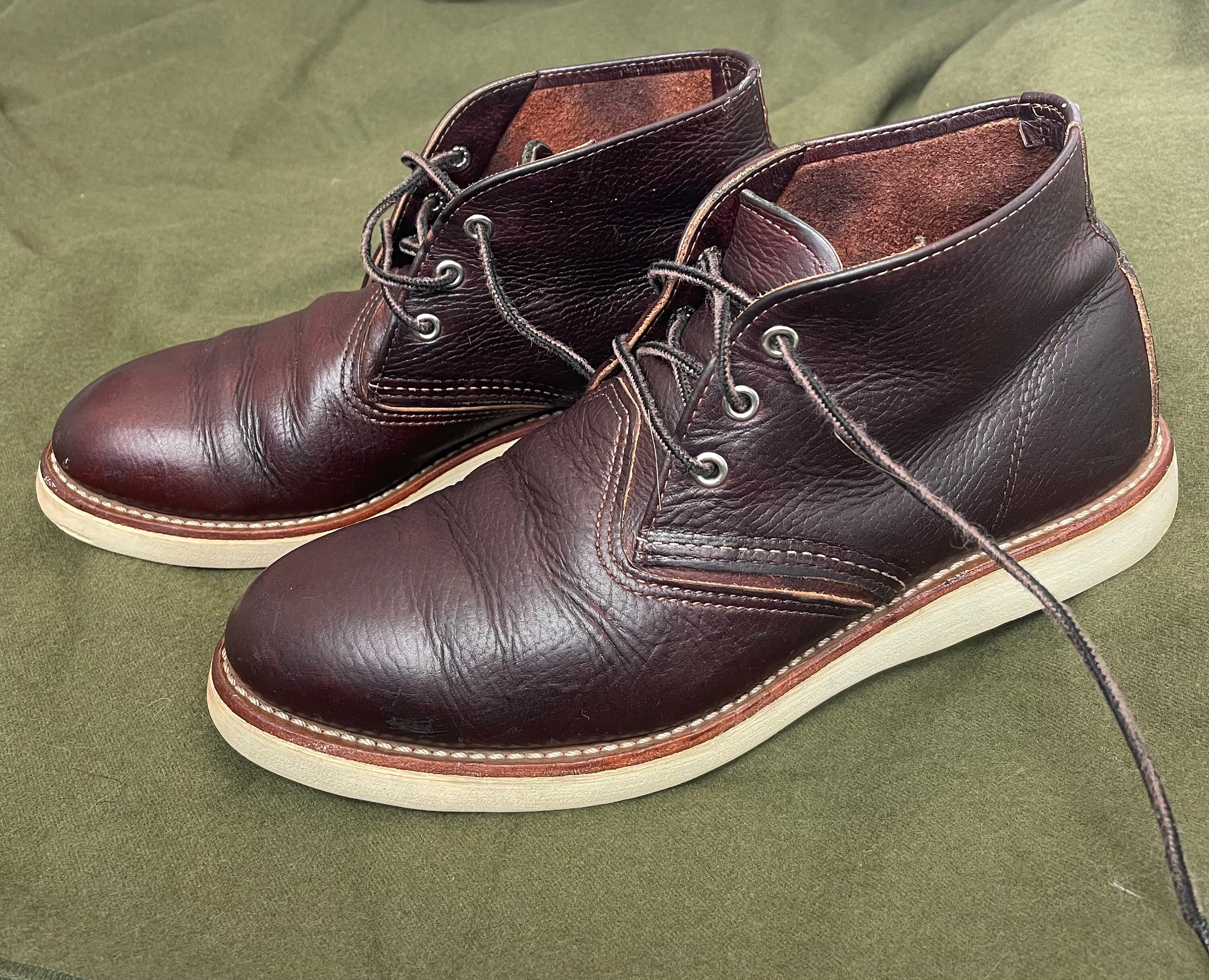 Red Wing 3141 Chukka Briar Oil Slick Leather Work Boots Mens