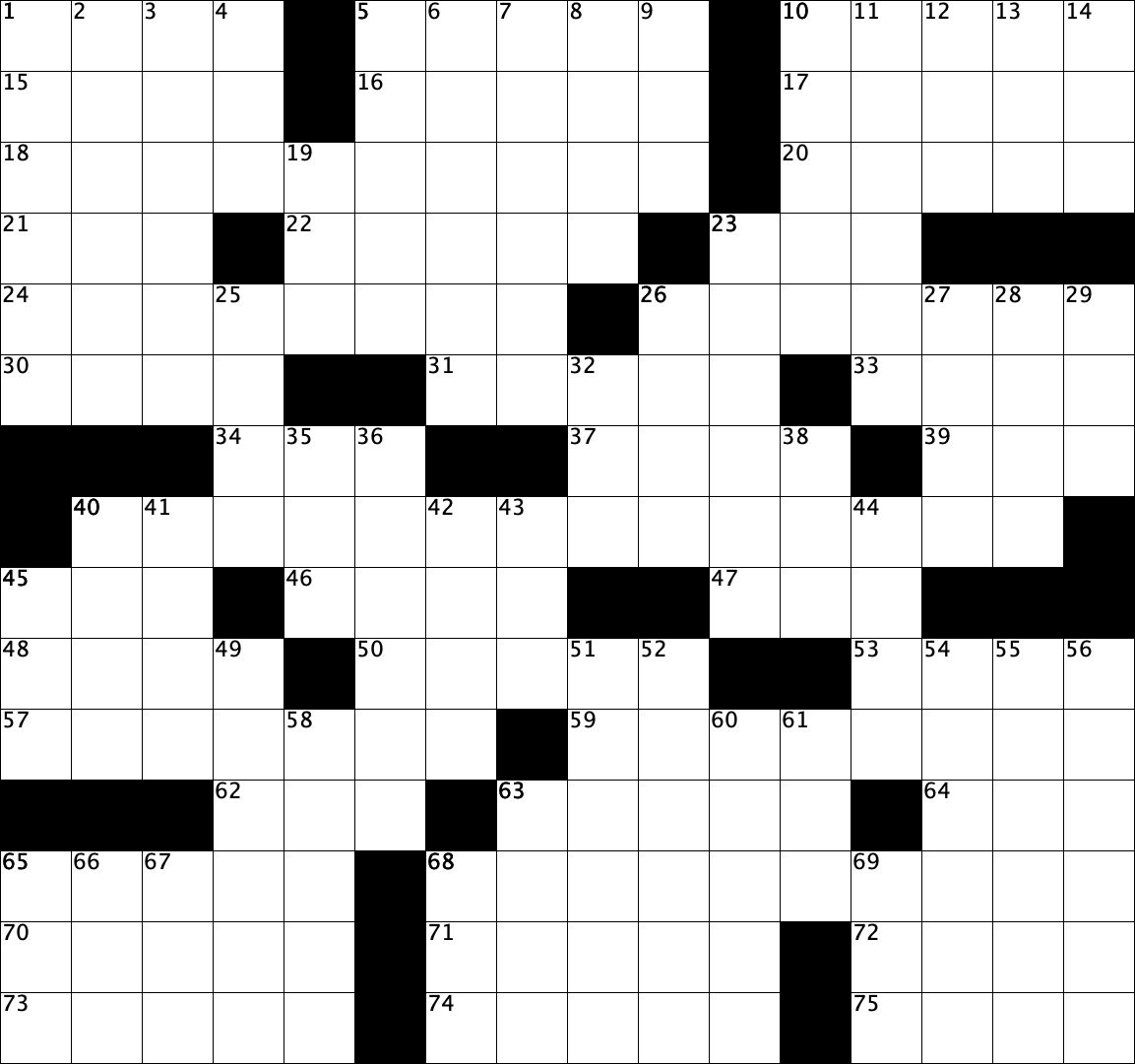 Custom Crossword Puzzle by New York Times Constructor for Birthday