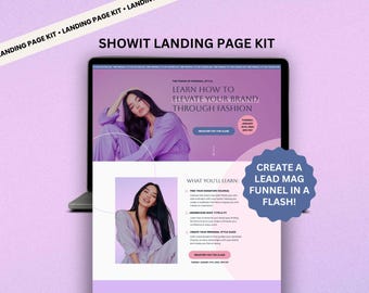 Showit Landing Page Template - Lead Gen Made Easy!