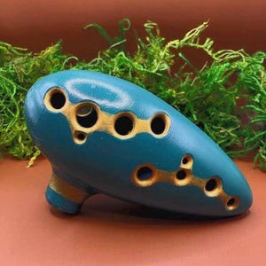 Custom 3D Printed Ocarina – Legend of Zelda: Ocarina of Time Inspired | Gamer Gift, Cosplay Prop