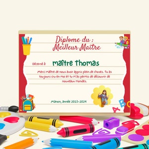 Personalized Master diploma poster, super Master poster, Master gift, Master thank you, end of year gift