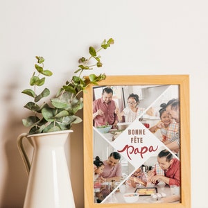 Personalized poster with photos - Father&#39;s Day poster - gift for dad - personalized frame for dad - personalized dad gift