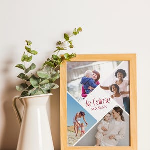 Personalized poster with photos - Mom poster - gift for mom - personalized frame for mom - personalized mom gift