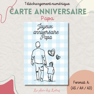 Printable Digital Card for Dad / Dad Gift, Dad Birthday Gift / Happy Birthday Dad