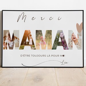 Personalized poster with photos - Mom poster - gift for mom - personalized frame for mom - personalized mom gift