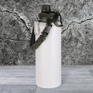 40oz Personalized Insulated Stainless Steel Water Bottle White