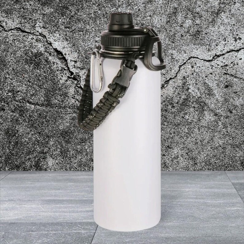 40oz Personalized Insulated Stainless Steel Water Bottle White