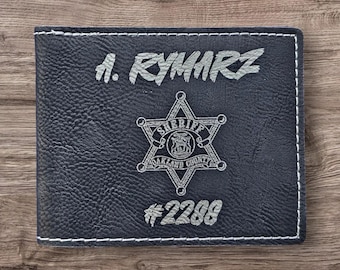 Personalized Leather Bi-fold Wallet