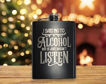 8oz Personalized Stainless Steel Flask