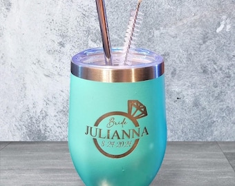12oz Personalized Wine Tumbler