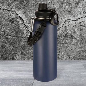 40oz Personalized Insulated Stainless Steel Water Bottle Navy Blue