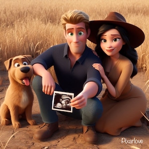 Custom Pixar Family Photo