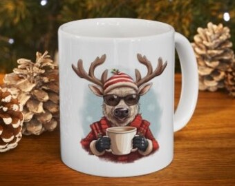 Brew-Dolph Ceramic Coffee Mug 11oz