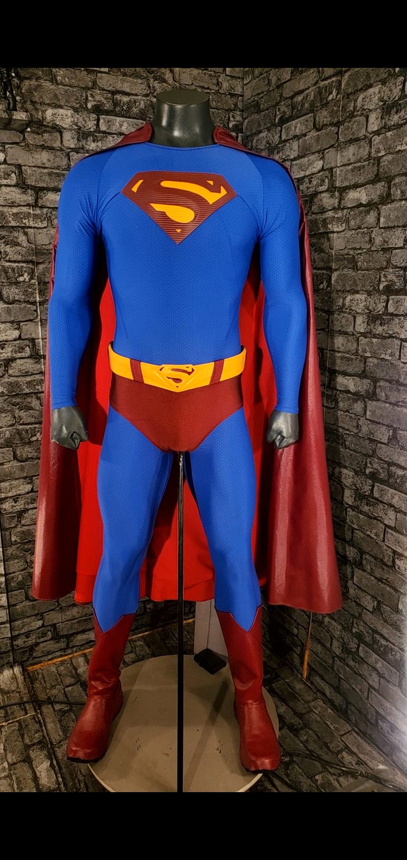 Costume Maglietta Uomo Superman Man Of Steel Tg 52/54