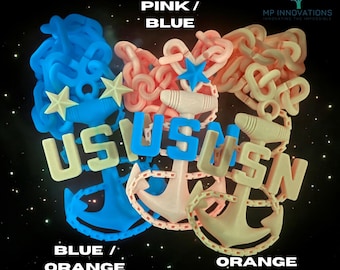 3D Gedruckter Navy Häuptling Medaillon: Glow in the Dark Filament