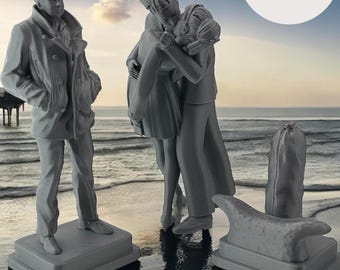 3D gedruckter Sailor's Kiss & WWII Sailor Figuren Set - Naval Decor