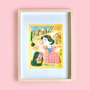 Schneewittchen Risograph Print