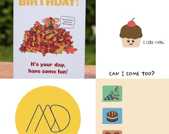 Happy Birthday Cards - For Everyone!  | Cute, Irish Made, Made in Ireland and for all ages