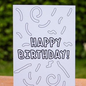 Créez votre propre carte HBD ! | Carte unique, carte irlandaise, fabriquée en Irlande et pour tous les âges | blanc à l'intérieur