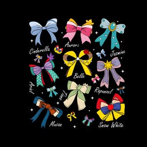Princess Coquette Png, Princess Bow Png, Princess Cute Bows, Ribbons Png, Princess Png