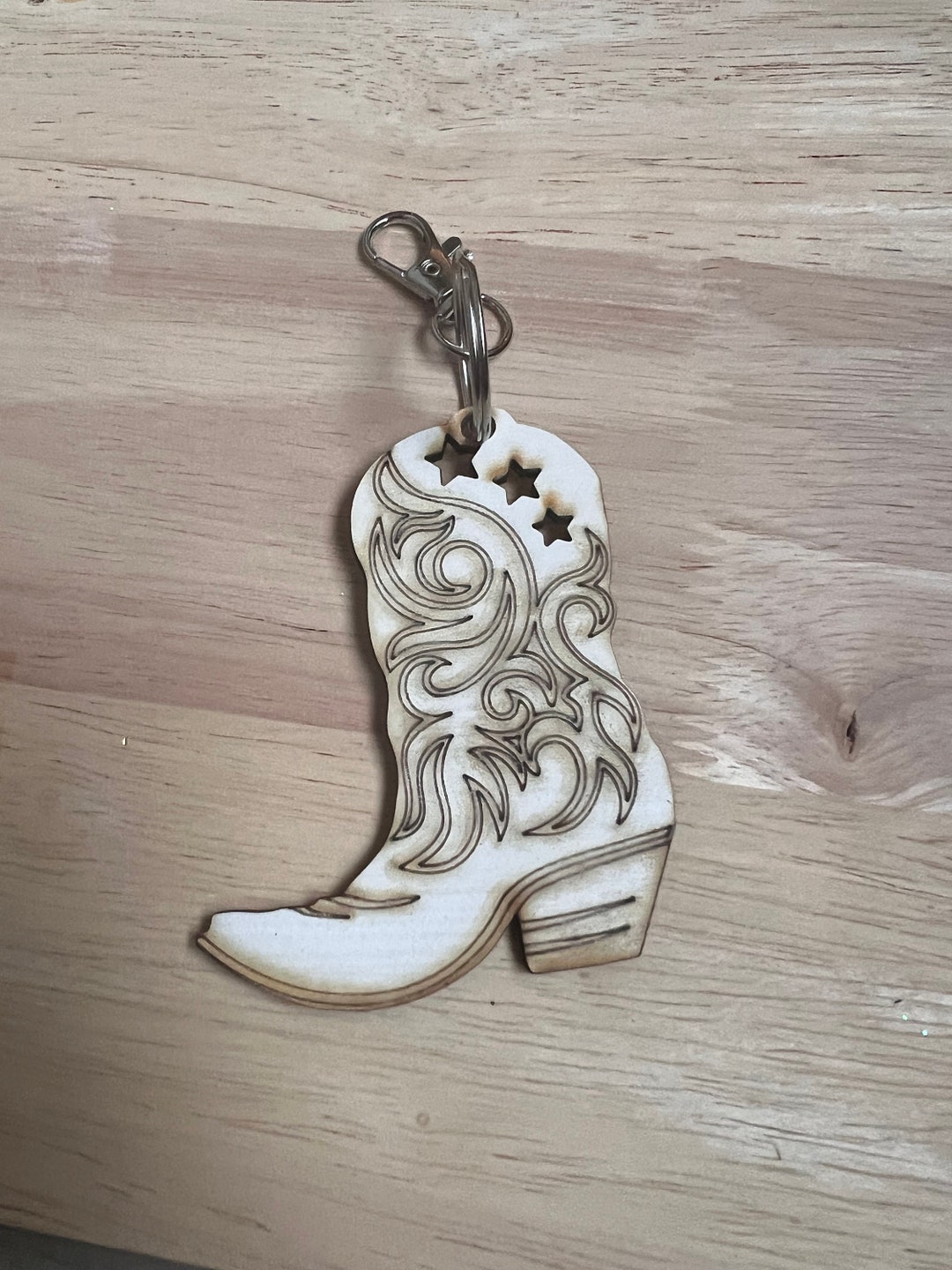 Cowboy Boot Keychain Etsy