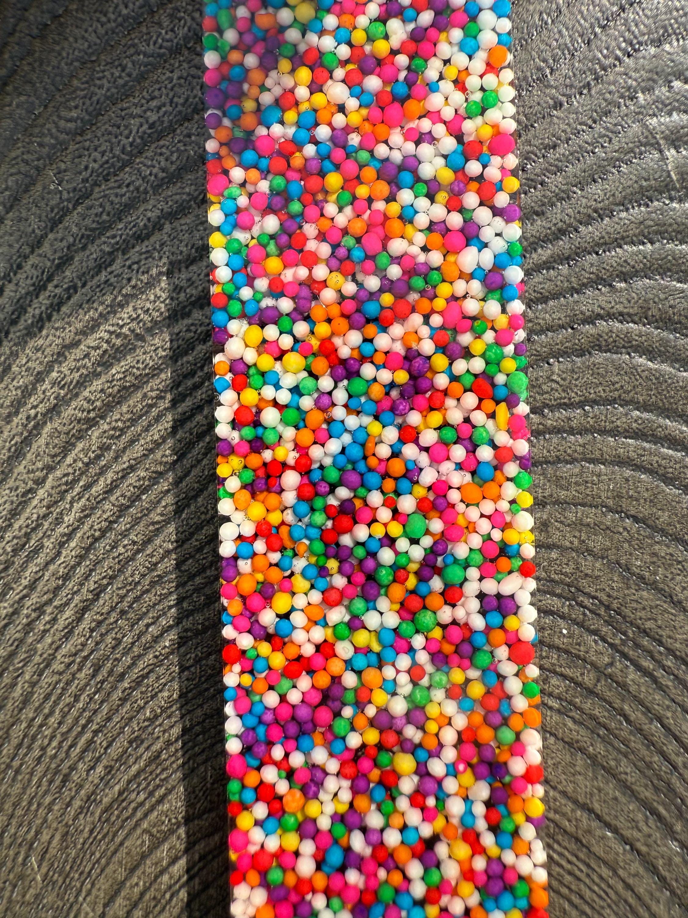 Springles Bookmark Rainbow Non-pareils Sprinkles Resin Bookmark With Tassle - Etsy