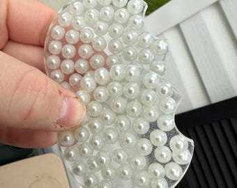 Pearl resin car coasters set of 2