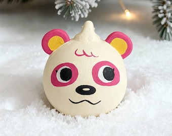 Bear Villagers - Custom Animal Crossing Ceramic Christmas Ornament – hand made to order villager bauble